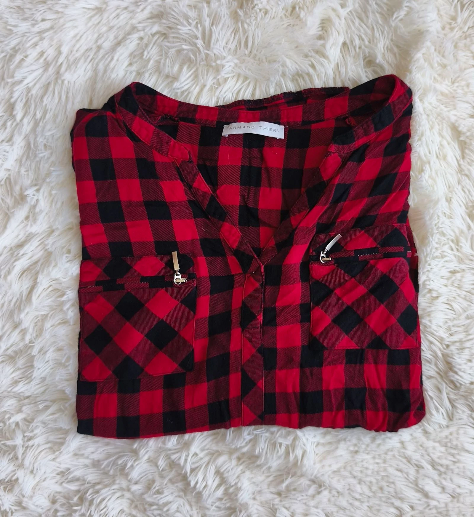 ❤️ blusa xadrez mangas 3/4 mulher T38 ❤️ – photo 3